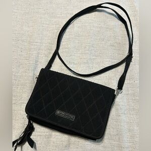 Vera Bradley Black Quilted Crossbody Purse Bag